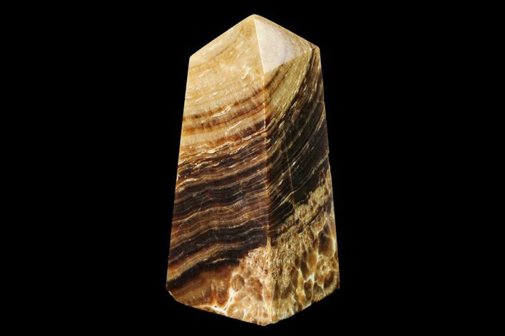 Polished Chocolate Calcite Tower - Pakistan #149495